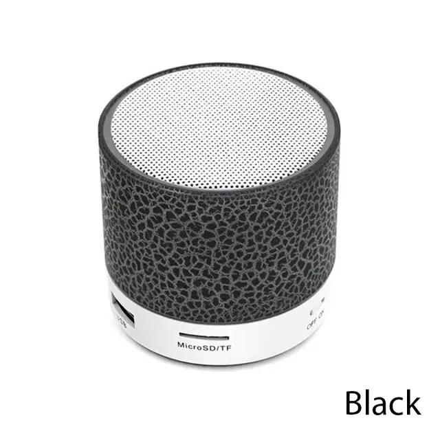 Mini haut-parleur Bluetooth sans fil, LED coloré, carte TF, caisson de basses USB, Portable, MP3, mu