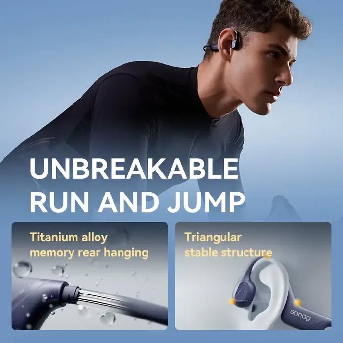 Sanag B21S véritable Conduction osseuse Audífonos Bluetooth écouteurs Flash-vente HiFi son casque ch