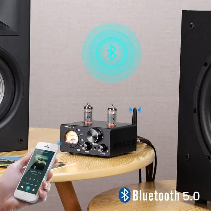 AIYIMA T9 HiFi Bluetooth 5.0 amplificateur à tube sous vide USB DAC amplificateur stéréo COAX OPT am