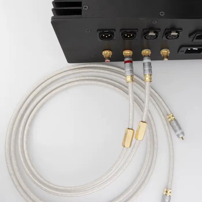 Câble d'amplificateur audio haute fidélité avec connecteurs RCA plaqués or, câbles d'interconnexion