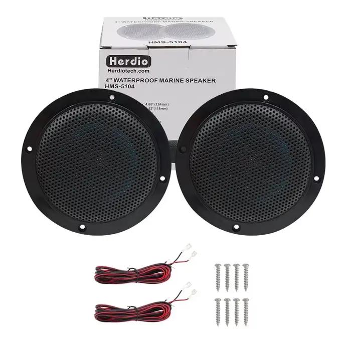 Herdio 4'' 160W Haut-parleur de plafond étanche pour usage marin, son circulaire, pour cuisine, sall