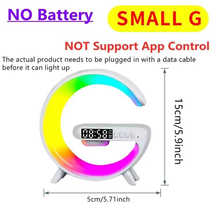 Support de haut-parleur Bluetooth, éclairage d'ambiance et réveil pour chambre à coucher, support de