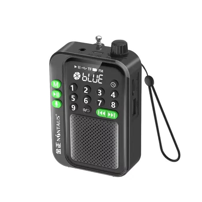 2025 Mini Radio meilleure réception Radios FM Portable sans fil Bluetooth haut-parleur HD enregistre