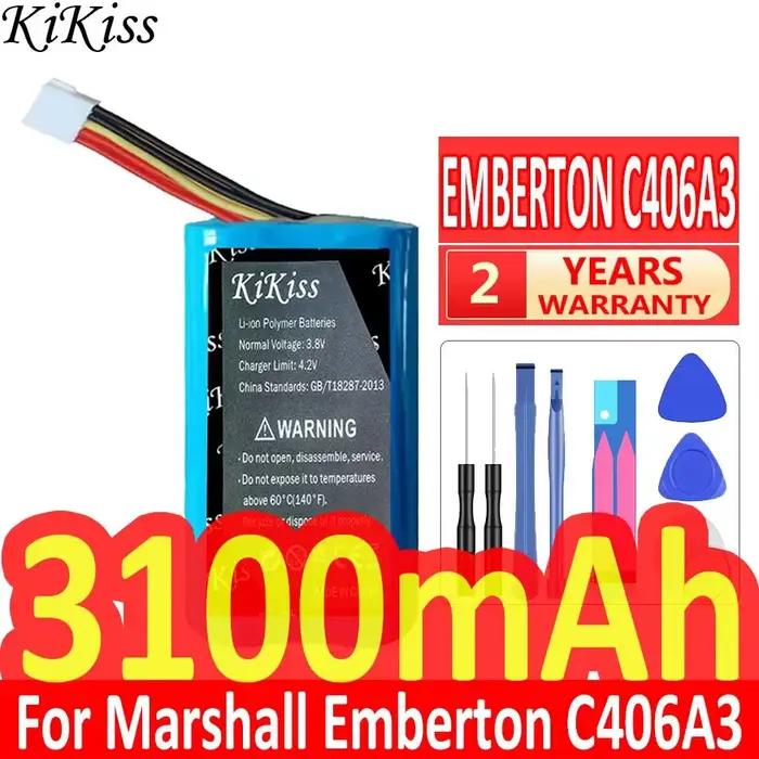 Batterie Bluetooth 3100mAh pour enceinte Marshall Emberton C406A3