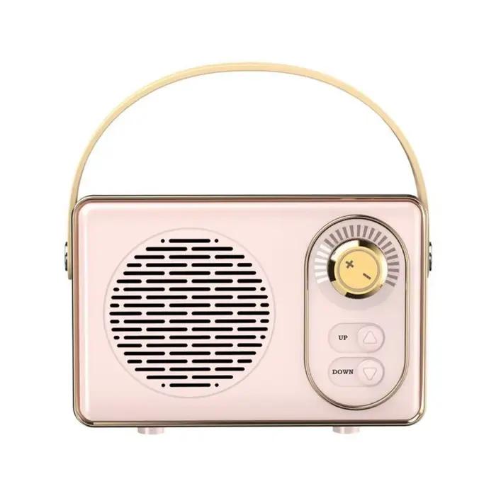 Haut-parleur Portable Bluetooth rétro, petit stéréo sans fil, emplacement pour carte TF à Volume for