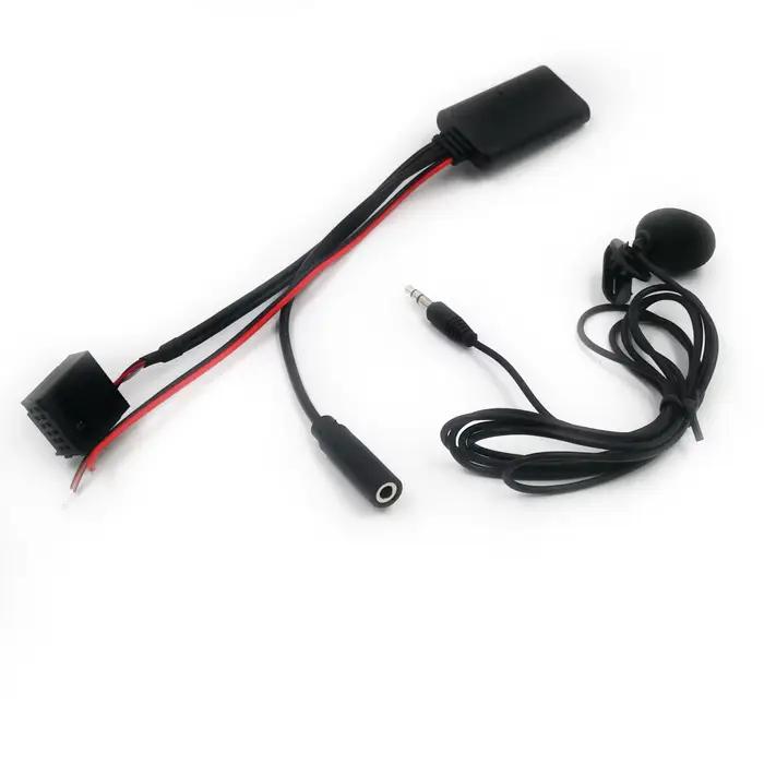 Biurexhaus- Adaptateur Bluetooth pour Ford, Mondeo, Focus, 6000CD, Autoradio, AUX, Microphone, Mains