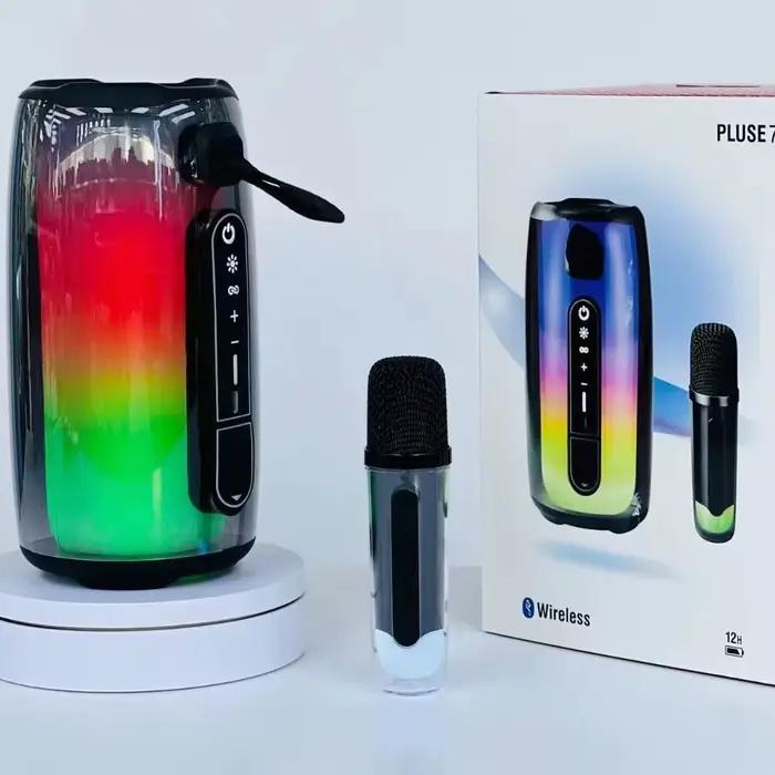 Enceinte Bluetooth Pulse 7, enceinte portable sans fil, lumières LED, audio de voiture, basses, lect