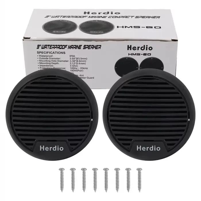 Herdio 3 ''haut-parleurs marins étanches 2 voies système Audio stéréo gamme complète haut-parleur de