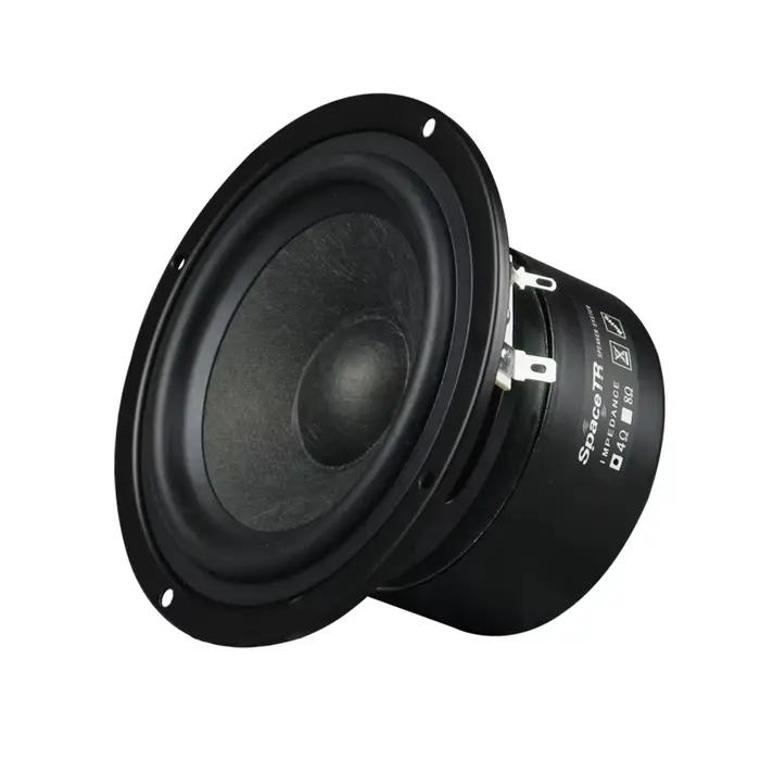 Haut-parleur de 4 pouces à portée moyenne, 4, 8 ohm, 25W, amplificateur audio, haut-parleur en fibre