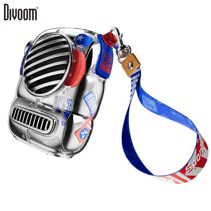 Enceinte portable Bluetooth Divoom Pop mini avec crochet, basses équilibrées, pour le camping, la ra