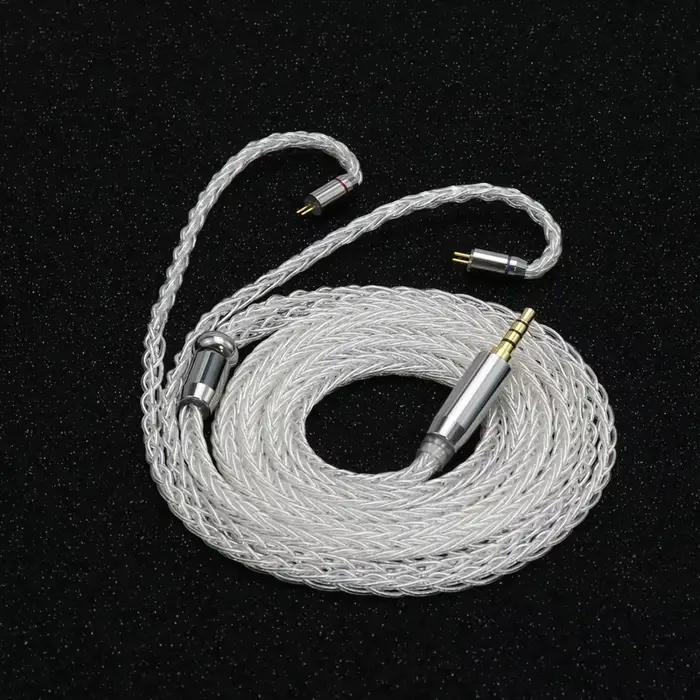 XINHS-Câble d'équilibre pour casque en argent pur haute pureté, câble de mise à niveau, HS58, 12 cœu