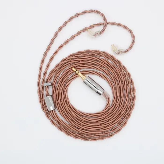 XINSH – câble en cuivre monocristallin UPOCC 4 cœurs 5N, mis à niveau avec MMCX/2PIN/QDC/TFZ 2.5/3.5