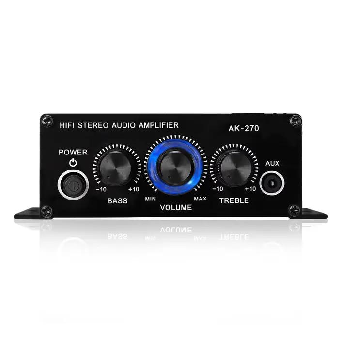 AK270 Mini amplificateur de puissance stéréo Audio à 2 canaux amplificateur de son Portable amplific