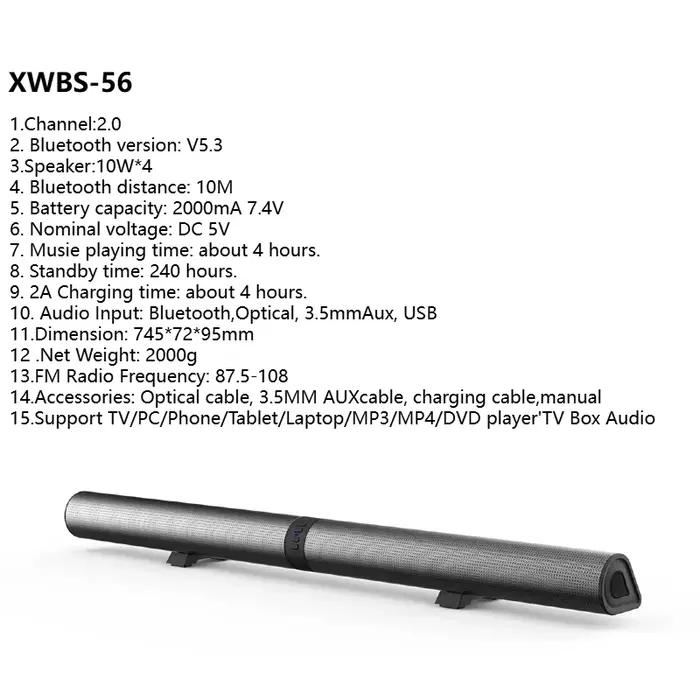 PHONEPACE barres son TV détachables 2 en 1 Bluetooth 5.3 2.2 canaux haut-parleur TV pour système de