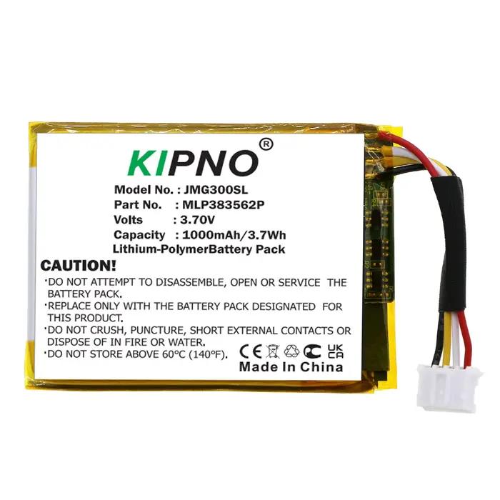 KIPNO 3.7V 1000mAh batterie de remplacement pour haut-parleur MLP383562P pour JBL Go 3 + outil