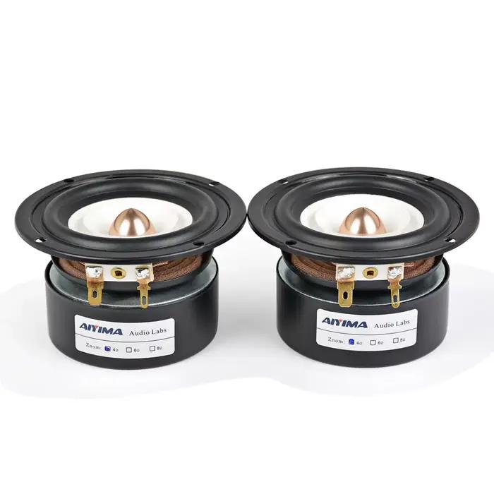 AIYIMA 2 pièces, haut-parleurs pleine gamme de 3 pouces, 4 8 ohms, 15 W, haut-parleur de basse et de