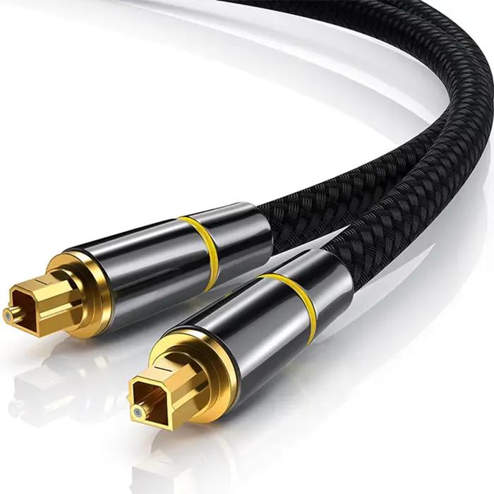Câble audio optique, cordon à fibre optique SPDIF, câble audio numérique optique pour barre de son,