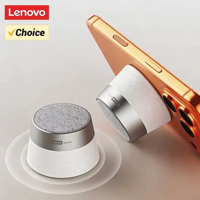 Enceinte Bluetooth magnétique sans fil Lenovo, lecteur Bluetooth 5.4, étanche IPX5, mini haut-parleu