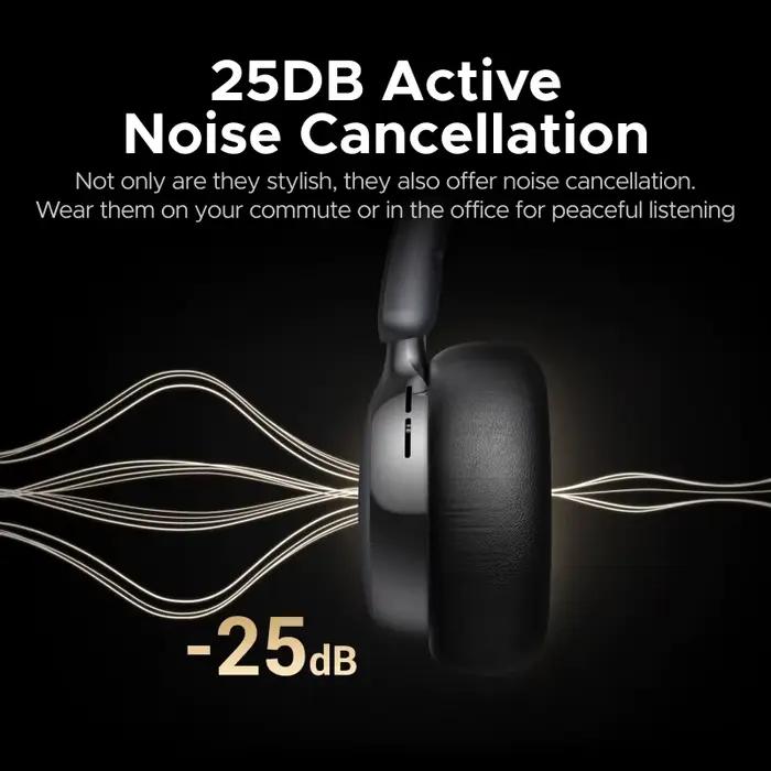 UGREEN Studio Plus 25dB ANC casque antibruit actif sans fil sur l'oreille écouteurs Bluetooth, Audio