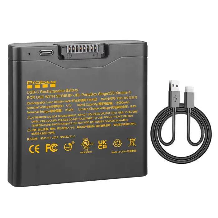 Batterie de rechange facile à remplacer pour JBL PartyBox Stage 320 et Xtreme 4, compatible avec la