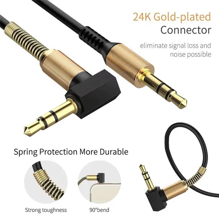 Câble Audio Jack 3.5mm Jack 3.5mm mâle à mâle câble Audio Aux pour Samsung voiture casque haut-parle