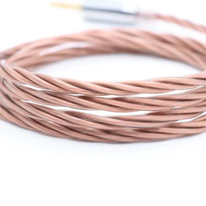 XINSH – câble en cuivre monocristallin UPOCC 4 cœurs 5N, mis à niveau avec MMCX/2PIN/QDC/TFZ 2.5/3.5
