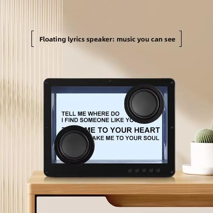 Haut-parleur Bluetooth sans fil HiFi avec système audio mural à paroles flottantes