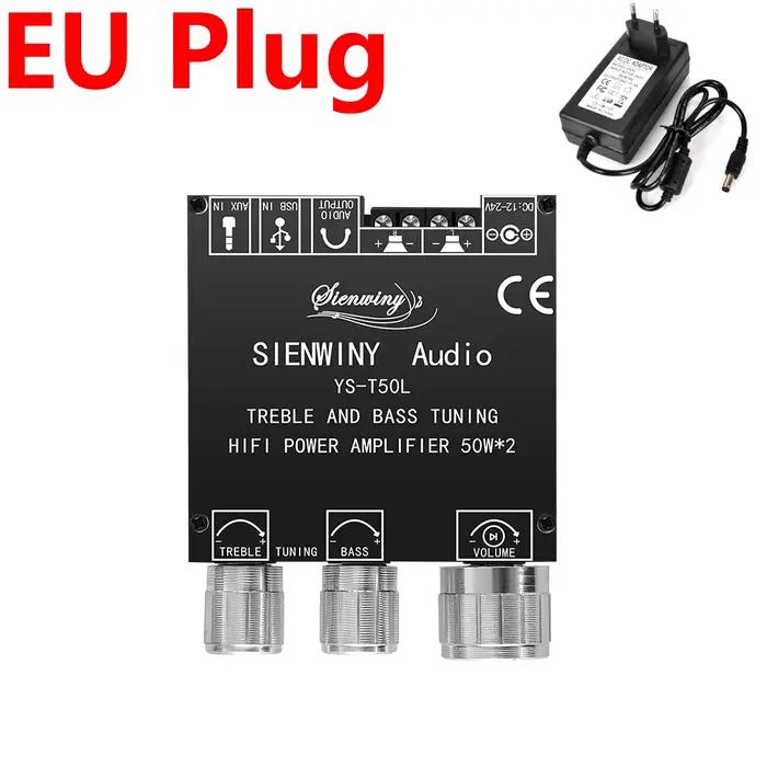 Amplificateur HiFi YS-T50L, canal 2.0, Bluetooth, haut-parleurs actifs 3.5mm, pour systèmes sonores