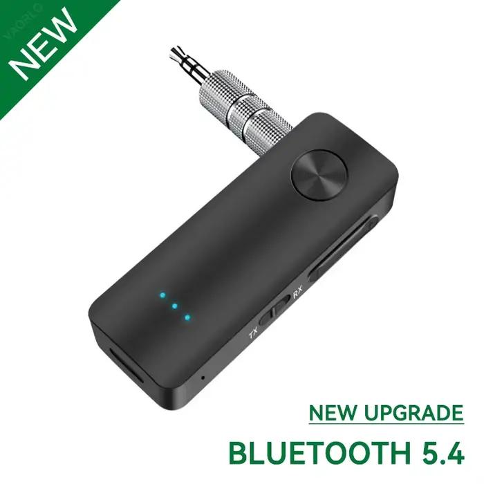 Transmetteur récepteur audio Bluetooth 5.4 2 en 1 3,5 mm AUX Hifi stéréo musique adaptateur sans fil