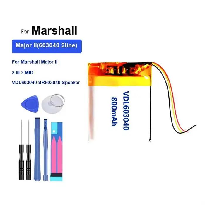 800Mah alimentation fiable pour Marshall Major II 2 Iii 3 mi VDL603040 SR603040 haut-parleur 603040
