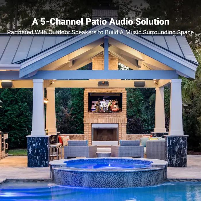 Fosi Audio HT4S Bluetooth 4.1 amplificateur de son domestique, amplificateur de haut-parleur extérie