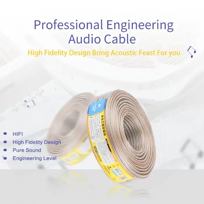Câble de haut-parleur en cuivre sans oxygène CHOSEAL pour système de son surround amplificateur de caisson de basses Hi-Fi Home Cinéma