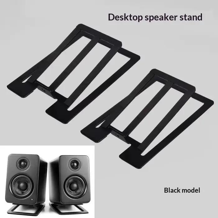 ★ ▲ Support de haut-parleur ergonomique 2 pièces pour bureau, optimisation de l'espace, support audio pour ordinateur