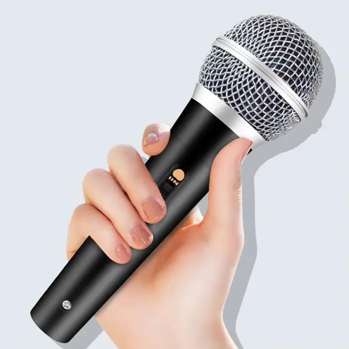 Microphone de karaoké dynamique filaire professionnel