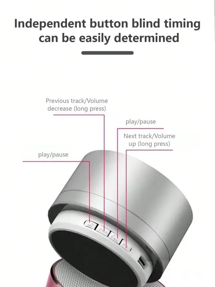 Haut-parleur Bluetooth lumineux RVB avec texture métallique