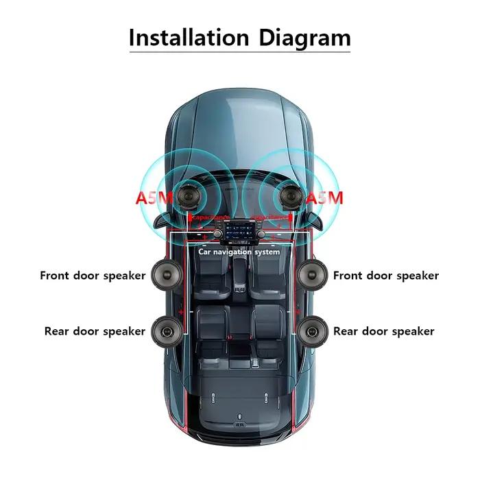 Haut-parleur de voiture en alliage d'aluminium de 3,5 pouces pour expérience sonore premium musique haute qualité installation facile et durable pour amateurs de musique et conducteurs de longues distances