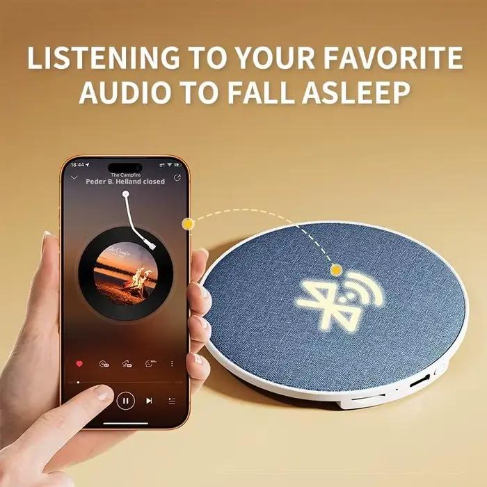Haut-parleur de sommeil sous oreiller ultra-mince HiFi à conduction osseuse avec réduction du bruit