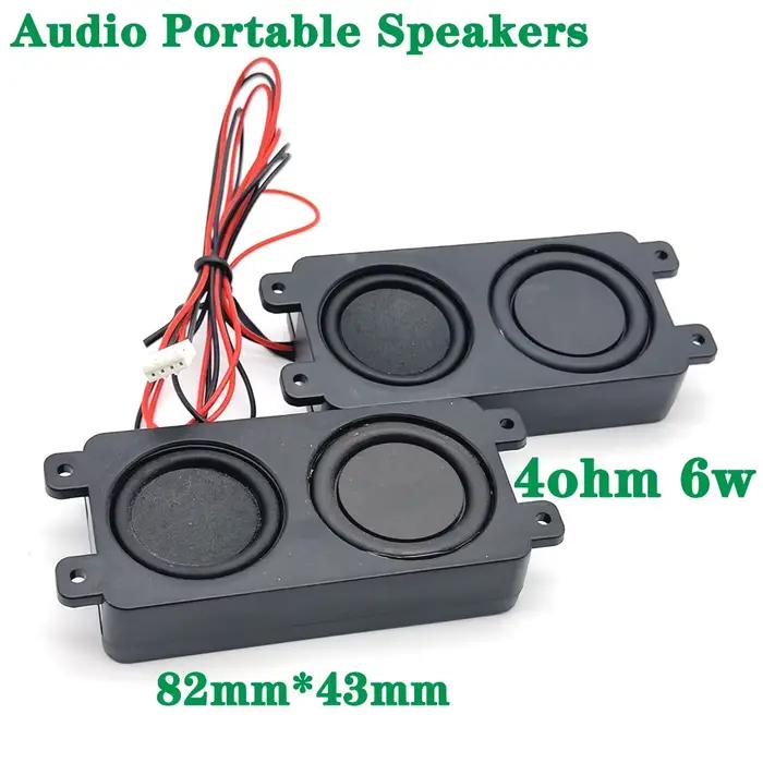 Hautréusaudio portables à double diaphragme, haut-parleur TV LED, basses d'ordinateur, 4 ohms, 6W, 3W, 8423 bricolage pour cinéma maison