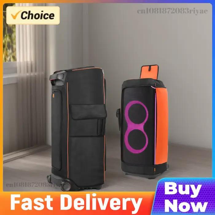 Housse de protection anti-poussière et étanche pour haut-parleur JBL Partybox avec poche latérale de rangement pour accessoires et protection contre l'eau et la poussière