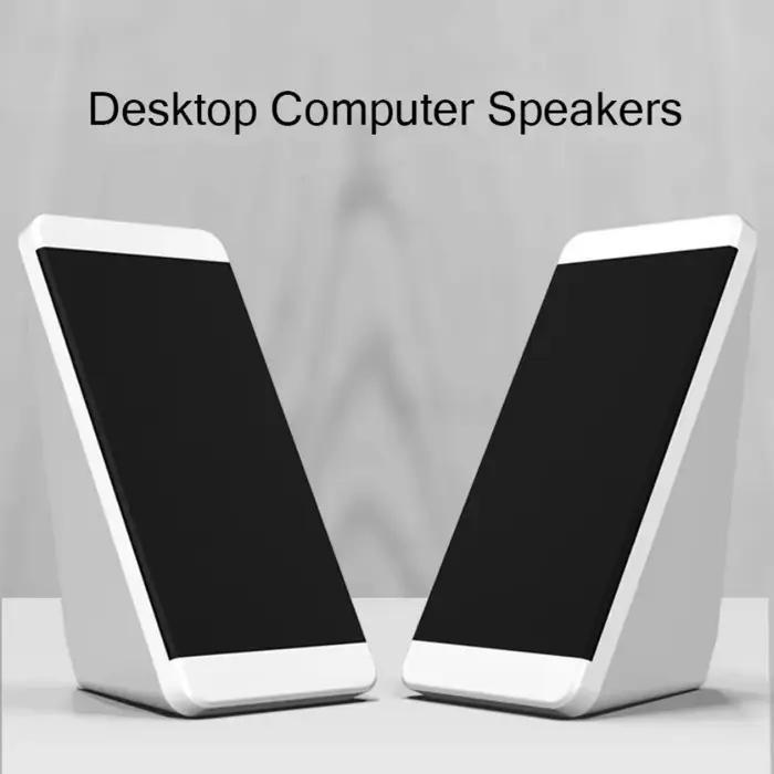 Haut-parleur d'ordinateur stéréo USB pour musique forte et claire pour bureau et loisirs occasions spéciales et cadeaux