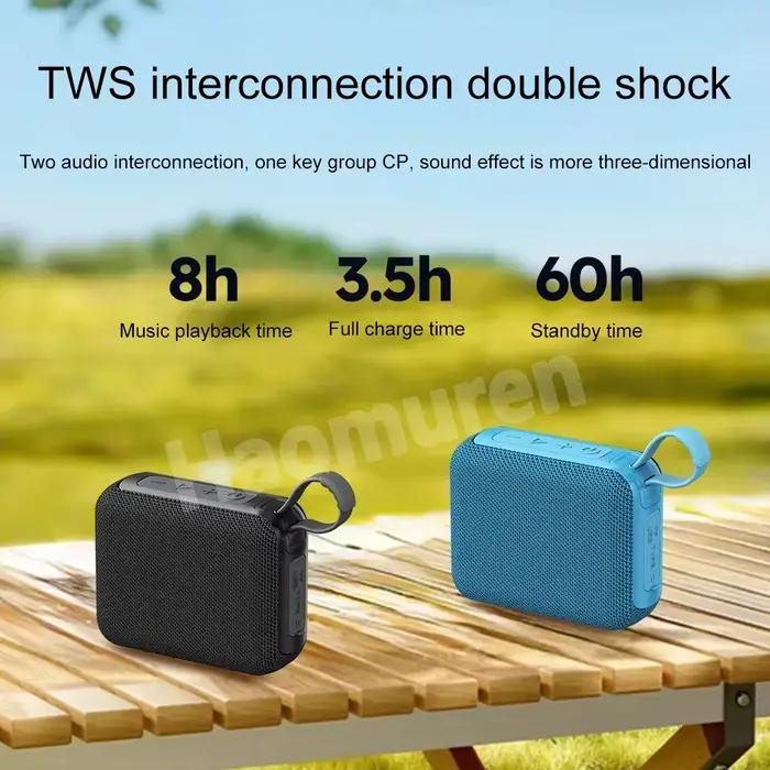 Haomuren Mini haut-parleur Bluetooth étanche Portable Sports de plein air caisson de basses