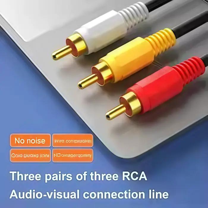 Câble AV composite 3 RCA vers 3 RCA
