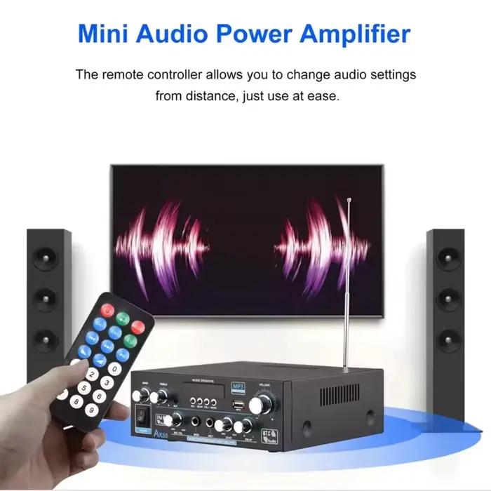 HiFi amplificateur numérique canal 2.0 Bluetooth Surround son ampli puissance maximale 90Wx2 haut-parleur pour maison