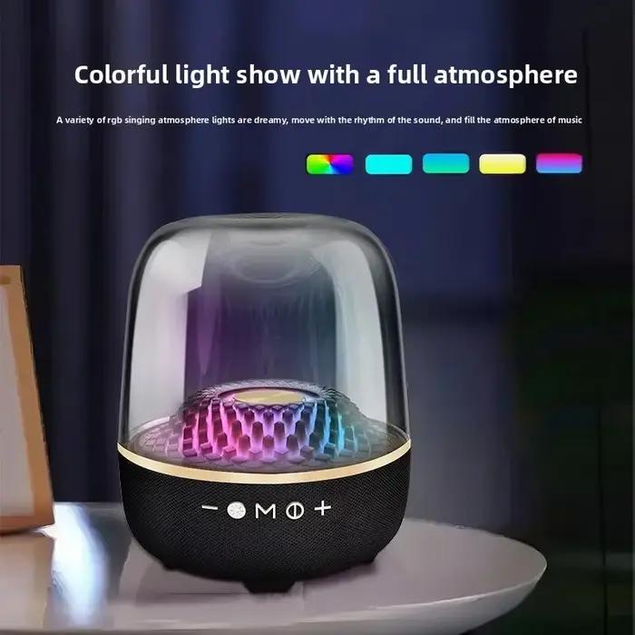 Pro 4ème 120W haute puissance basse boîte à musique 9D Surround son colonne plein écran Transparent Caixa De Som