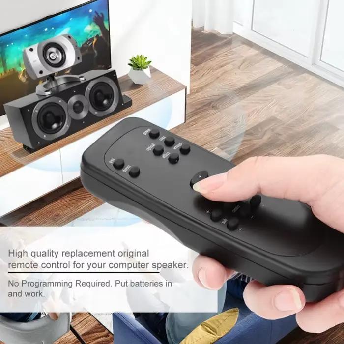 Télécommande de remplacement en ABS pour haut-parleur d'ordinateur Logitech Z-5500 Z-680 Z-5400 Z-5450 à distance de 8 mètres et plus pour contrôle facile de volume et de fonctionnement