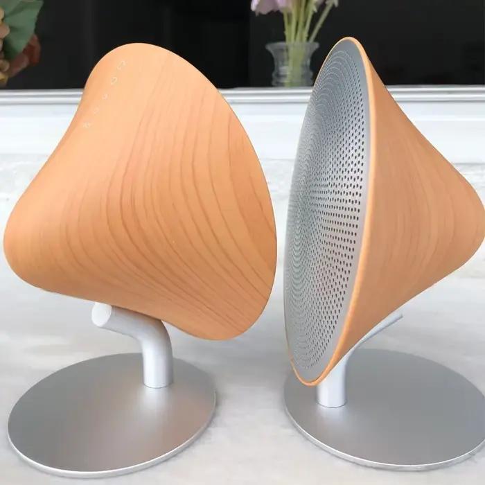Haut-parleur Bluetooth rétro Surface tactile en bois caisson de basses Audio domestique