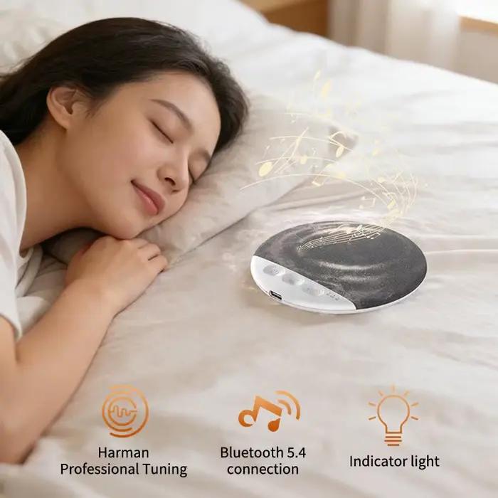 Mini-enceinte sous oreiller 5.4 Hifi, machine à son stéréo et bruit blanc avec minuteur 30/60/90 min pour le sommeil en chambre