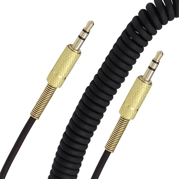 Câble audio enroulé de 2 mètres