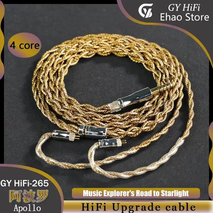 GY HiFi offre spéciale à durée limitée câble de mise à niveau pour casque 4.4mm équilibré 0.78 2 broches/câble Audio