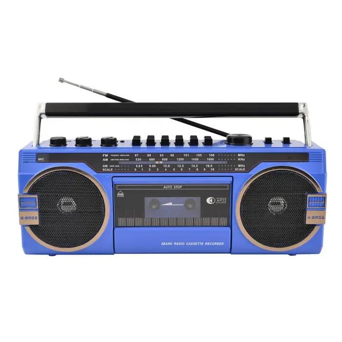 Radio Vintage Portable Bluetooth AM FM en Plastique Couleurs Variées pour Occasions Spéciales